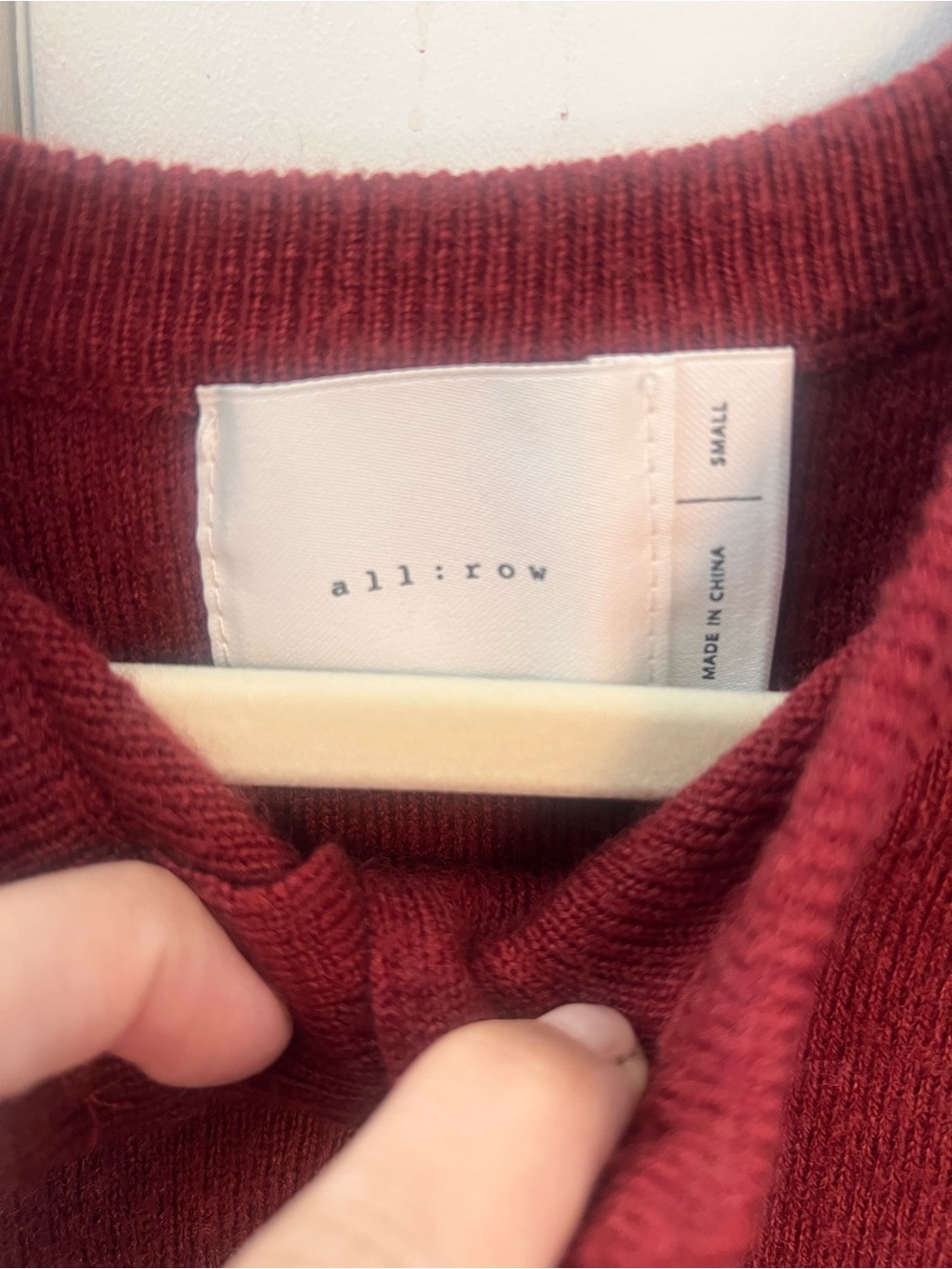 ALL ROW MALIN RED CARDIGAN - Picture 7 of 8